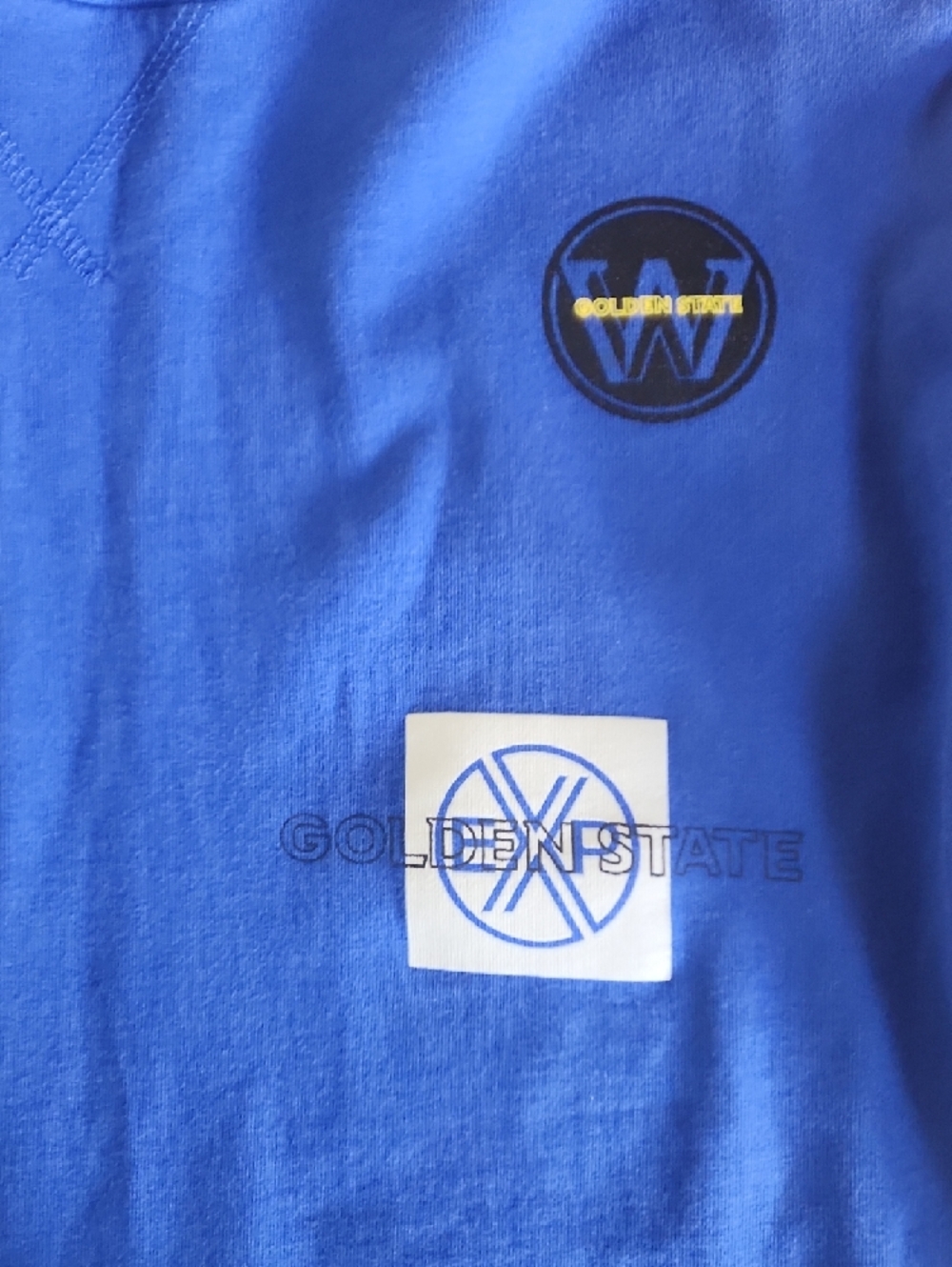 Express Blue Hoodie Long Sleeves with Golden State Warriors Logo Small - Picture 4 of 17